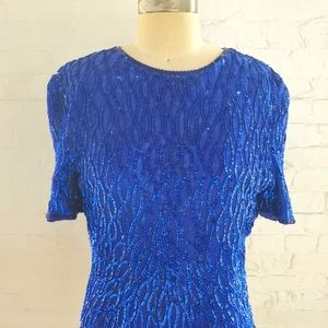 Lawrence kazar  Blue vintage top .size  PXL
